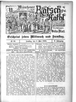 Münchener Ratsch-Kathl Samstag 6. Mai 1899