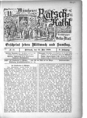 Münchener Ratsch-Kathl Mittwoch 24. Mai 1899