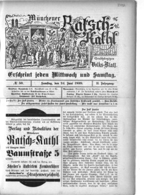 Münchener Ratsch-Kathl Samstag 24. Juni 1899