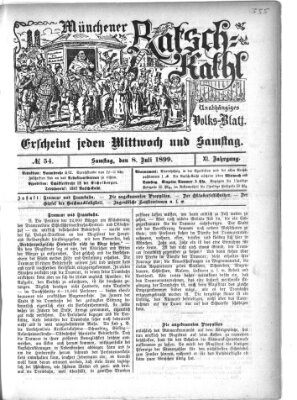 Münchener Ratsch-Kathl Samstag 8. Juli 1899