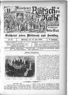 Münchener Ratsch-Kathl Mittwoch 12. Juli 1899