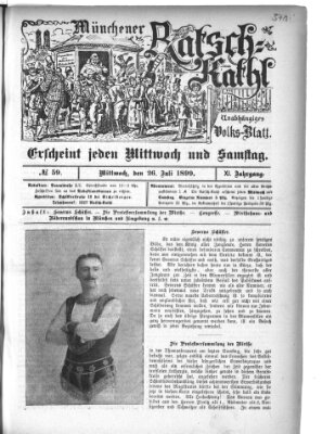 Münchener Ratsch-Kathl Mittwoch 26. Juli 1899