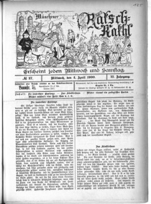 Münchener Ratsch-Kathl Mittwoch 4. April 1900