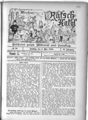 Münchener Ratsch-Kathl Samstag 5. Mai 1900