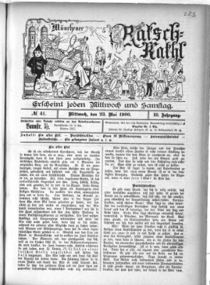 Münchener Ratsch-Kathl Mittwoch 23. Mai 1900