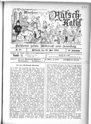 Münchener Ratsch-Kathl Mittwoch 30. Mai 1900