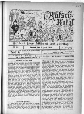 Münchener Ratsch-Kathl Samstag 2. Juni 1900