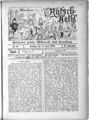 Münchener Ratsch-Kathl Samstag 16. Juni 1900