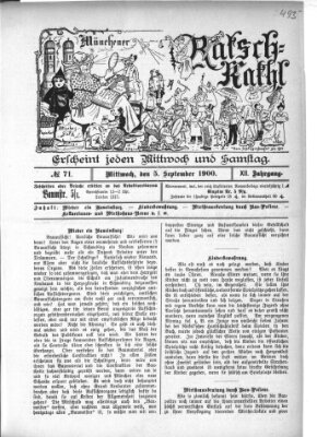 Münchener Ratsch-Kathl Mittwoch 5. September 1900