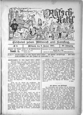 Münchener Ratsch-Kathl Wednesday 9. January 1901
