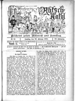 Münchener Ratsch-Kathl Samstag 23. Februar 1901