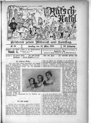 Münchener Ratsch-Kathl Samstag 16. März 1901