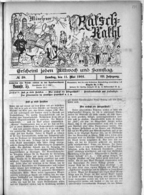 Münchener Ratsch-Kathl Saturday 11. May 1901