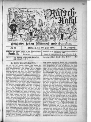 Münchener Ratsch-Kathl Mittwoch 26. Juni 1901