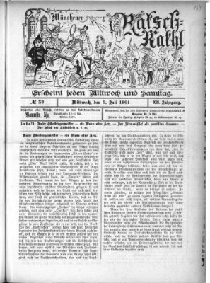 Münchener Ratsch-Kathl Mittwoch 3. Juli 1901