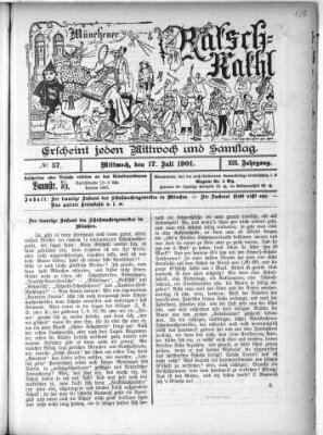 Münchener Ratsch-Kathl Mittwoch 17. Juli 1901