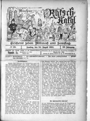 Münchener Ratsch-Kathl Samstag 24. August 1901