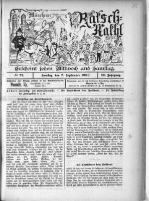 Münchener Ratsch-Kathl Samstag 7. September 1901