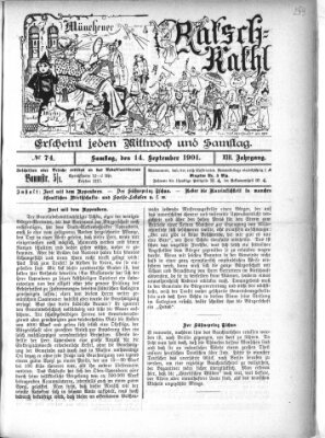 Münchener Ratsch-Kathl Samstag 14. September 1901