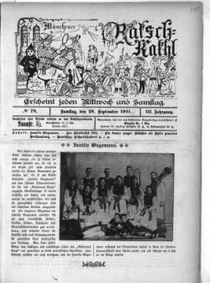 Münchener Ratsch-Kathl Samstag 28. September 1901