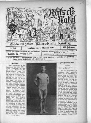 Münchener Ratsch-Kathl Samstag 5. Oktober 1901