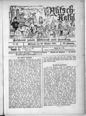 Münchener Ratsch-Kathl Mittwoch 30. Oktober 1901