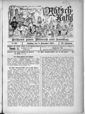 Münchener Ratsch-Kathl Samstag 2. November 1901