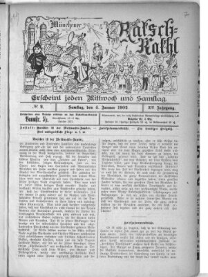 Münchener Ratsch-Kathl Samstag 4. Januar 1902