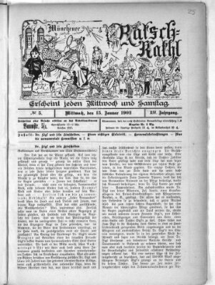 Münchener Ratsch-Kathl Mittwoch 15. Januar 1902