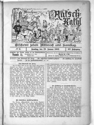 Münchener Ratsch-Kathl Samstag 18. Januar 1902