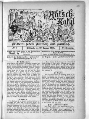 Münchener Ratsch-Kathl Mittwoch 29. Januar 1902