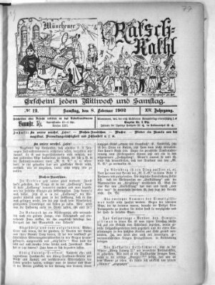 Münchener Ratsch-Kathl Samstag 8. Februar 1902