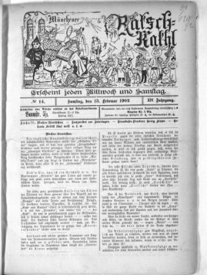 Münchener Ratsch-Kathl Samstag 15. Februar 1902