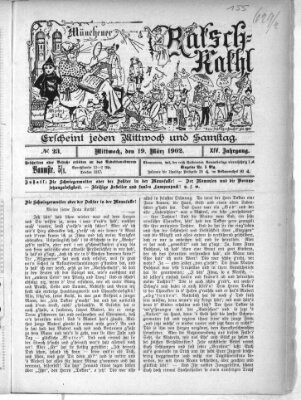 Münchener Ratsch-Kathl Mittwoch 19. März 1902