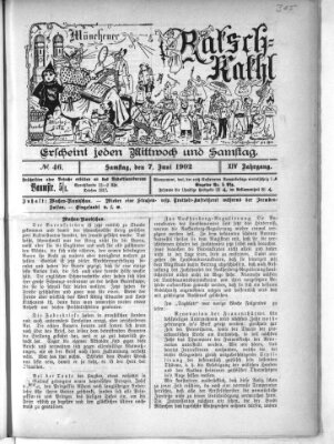 Münchener Ratsch-Kathl Samstag 7. Juni 1902