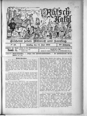 Münchener Ratsch-Kathl Samstag 14. Juni 1902