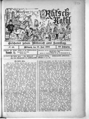 Münchener Ratsch-Kathl Mittwoch 18. Juni 1902