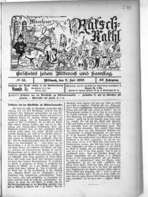 Münchener Ratsch-Kathl Mittwoch 9. Juli 1902