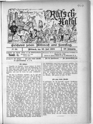 Münchener Ratsch-Kathl Mittwoch 23. Juli 1902