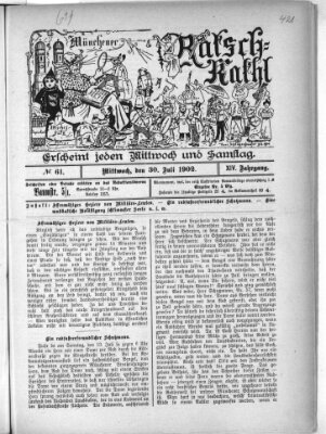 Münchener Ratsch-Kathl Mittwoch 30. Juli 1902