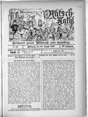 Münchener Ratsch-Kathl Mittwoch 20. August 1902