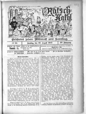 Münchener Ratsch-Kathl Samstag 30. August 1902