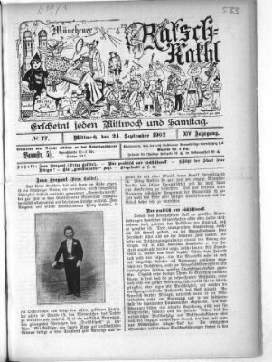 Münchener Ratsch-Kathl Mittwoch 24. September 1902