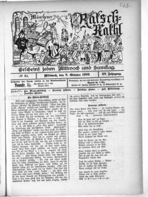 Münchener Ratsch-Kathl Mittwoch 8. Oktober 1902