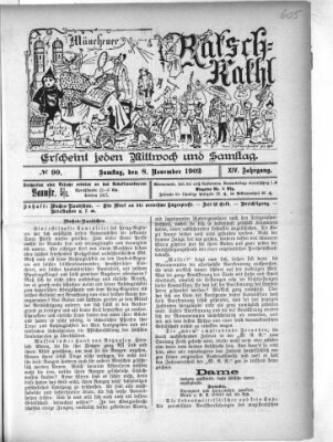 Münchener Ratsch-Kathl Samstag 8. November 1902