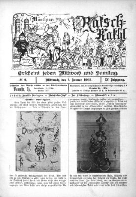 Münchener Ratsch-Kathl Mittwoch 7. Januar 1903