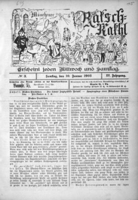 Münchener Ratsch-Kathl Samstag 10. Januar 1903