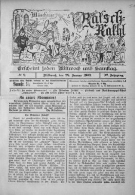 Münchener Ratsch-Kathl Mittwoch 28. Januar 1903