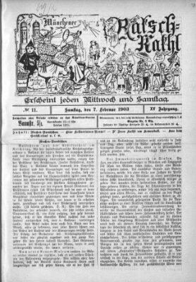 Münchener Ratsch-Kathl Samstag 7. Februar 1903