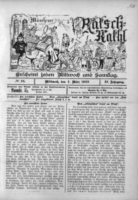 Münchener Ratsch-Kathl Mittwoch 4. März 1903